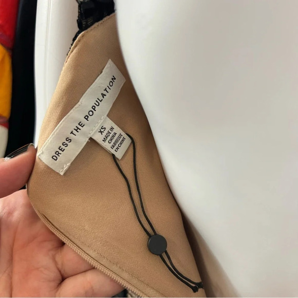 Dress The Population Nicole Velvet Lace Dress - Picture 15 of 16